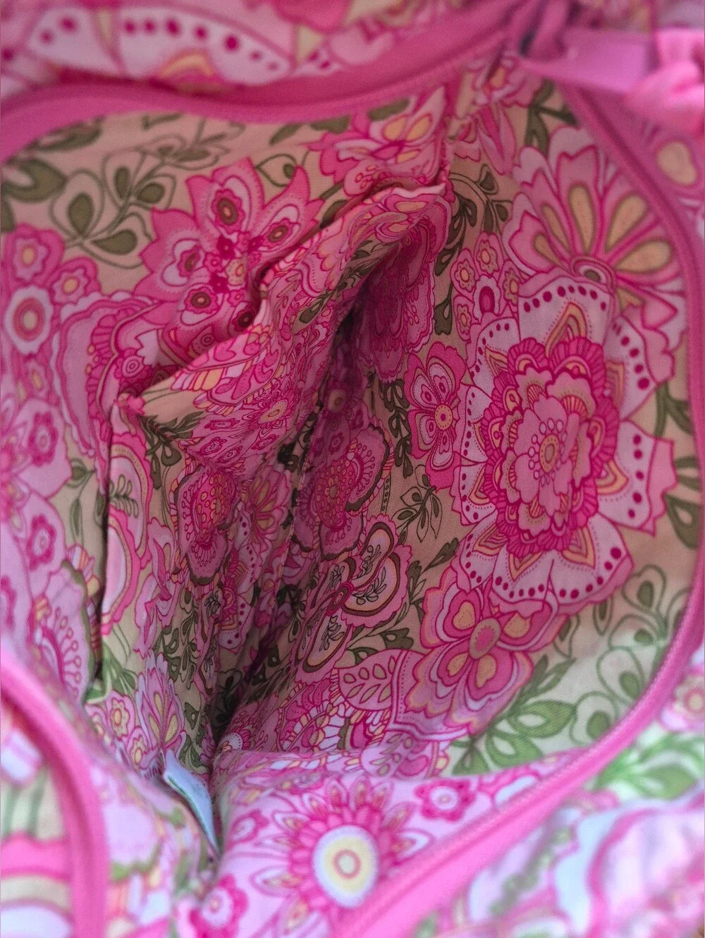 Vera Bradley Petal Pink Crossbody Bag With Matching Wallet